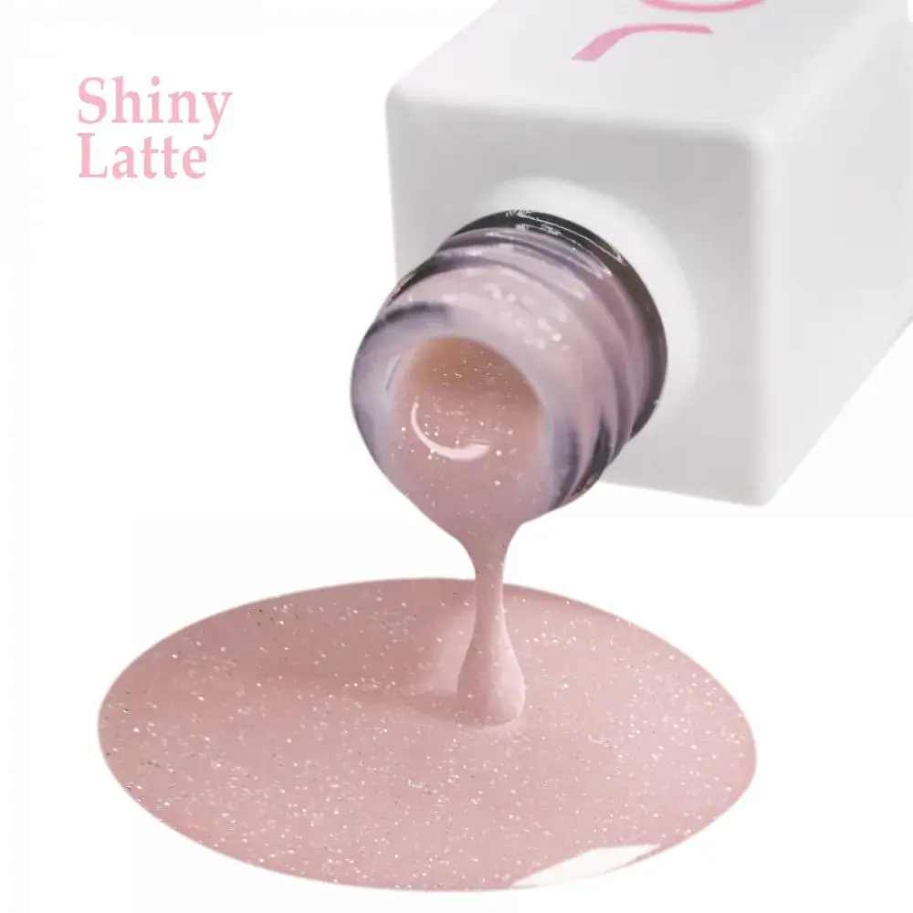 Камуфлююча база для нігтів BB Cream Base 21 Shiny Latte JOIA vegan 8 мл - фото 4