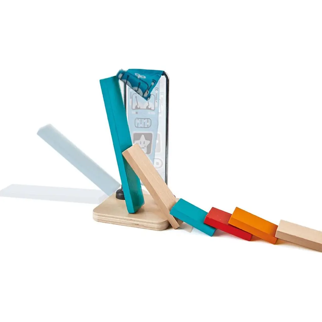 Динамічний конструктор Hape Ефект доміно Могутній молот 59 елементів (E1056) - фото 3