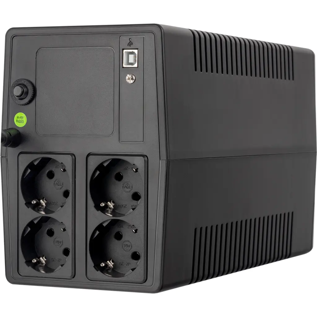 Пристрій безперебійного живлення Prologix 1000VA 600W USB (PLPU1000VA4LED) - фото 2