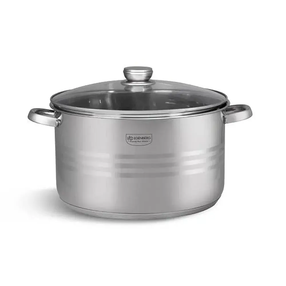 Каструля Edenberg EB-3021 з нержавіючої сталі з кришкою 14,90 л 32x18,5 см