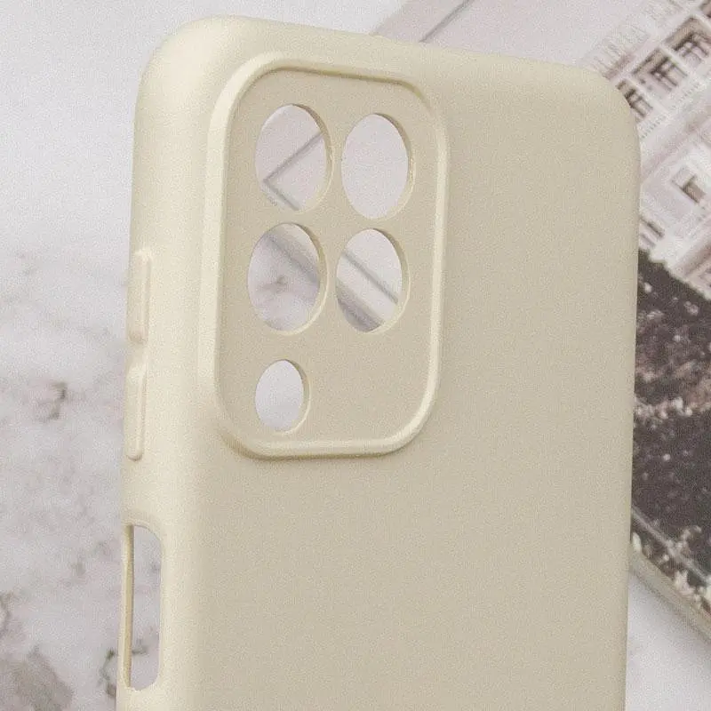 Чехол TPU GETMAN Liquid Silk Full Camera для Samsung Galaxy M33 5G Песочный / Sand - фото 5