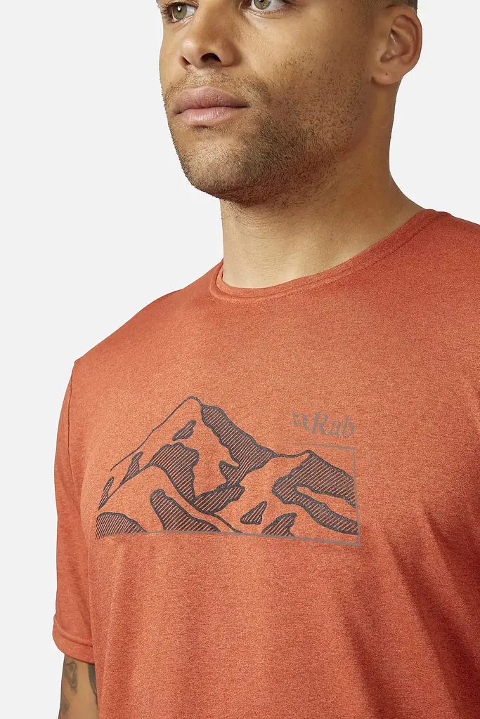Футболка Rab Mantle Mountain Tee L Коралловый - фото 2