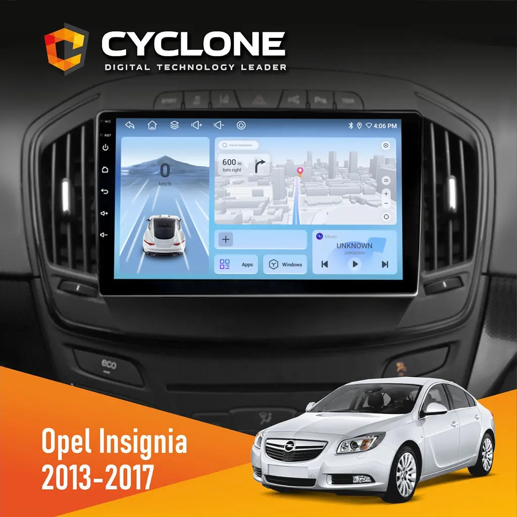 Штатна магнітола Opel Insignia 2013-2017 Cyclone C9-012 4x64, DSP, 4G Cyclone (НФ-00007983)