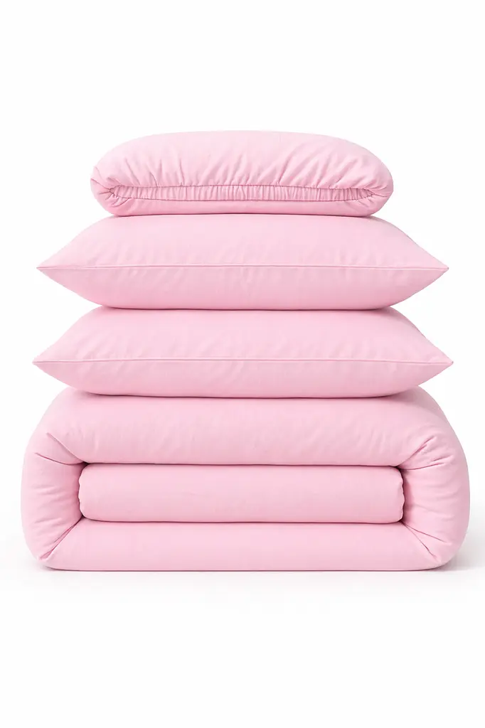 Наволочка Ecotton 50х70 см фланель із бавовни Pink Рожевий (24393) - фото 2