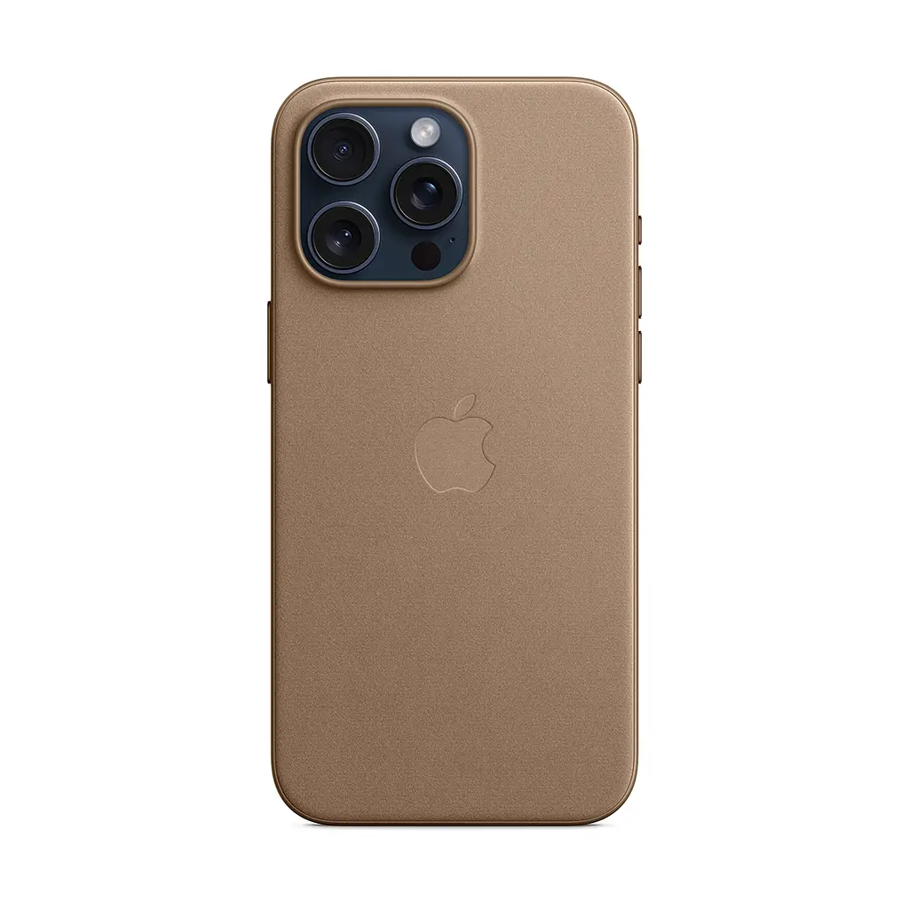 Чехол для Apple iPhone 15 Pro Max, FineWoven Case with MagSafe, коричневый, защитная накладка-панель из материала FineWoven, противоударный, для iPhone, защита всего корпуса, поддержка беспроводной зарядки и MagSafe, (ARM71991) - фото 5