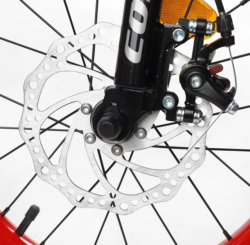 Велосипед 2-х колёсный Corso Falcon 16" FL-16360 стальная рама, дисковые тормоза, доп. колёса, звонок, корзина, собран на 85%, в коробке - фото 3