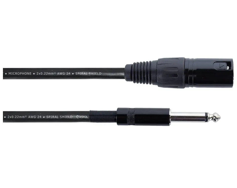 Микрофонный кабель Jack 6.3 — XLR Male 5м Cordial EM 5 MP
