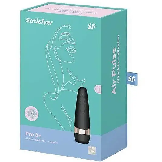 Вакуумний кліторальний стимулятор Satisfyer Pro 3+ з вібрацією - фото 3