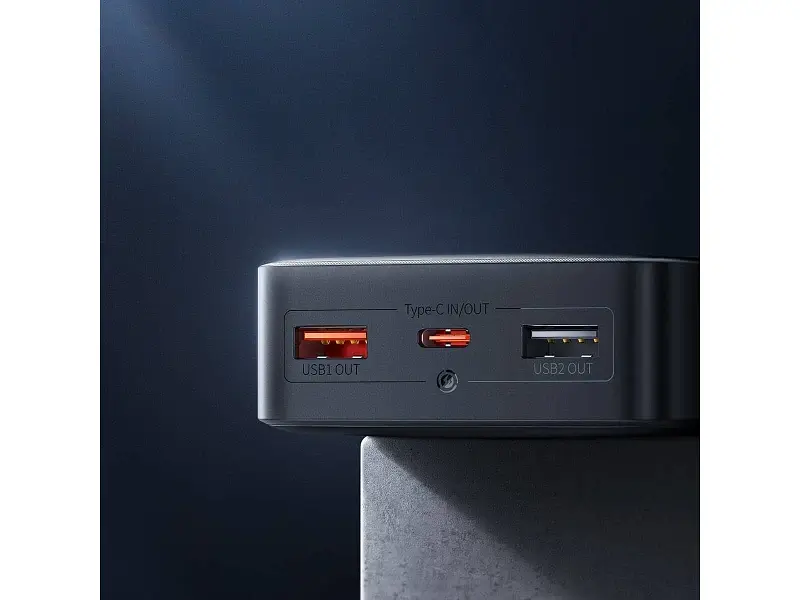 Зовнішній акумулятор (Power Bank) BASEUS Bipow 20000mAh 25W Black (PPBD020301) - фото 4