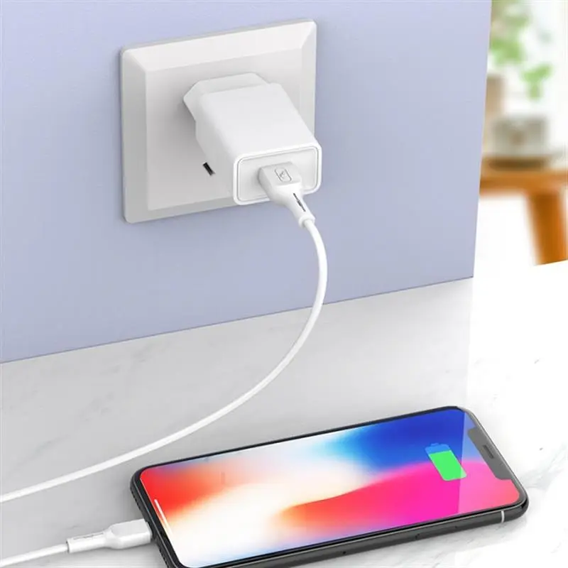 Зарядний пристрій SkyDolphin SC36V (1USB, 2.4A) Білий (SDMZP-000118) + кабель microUSB - фото 2