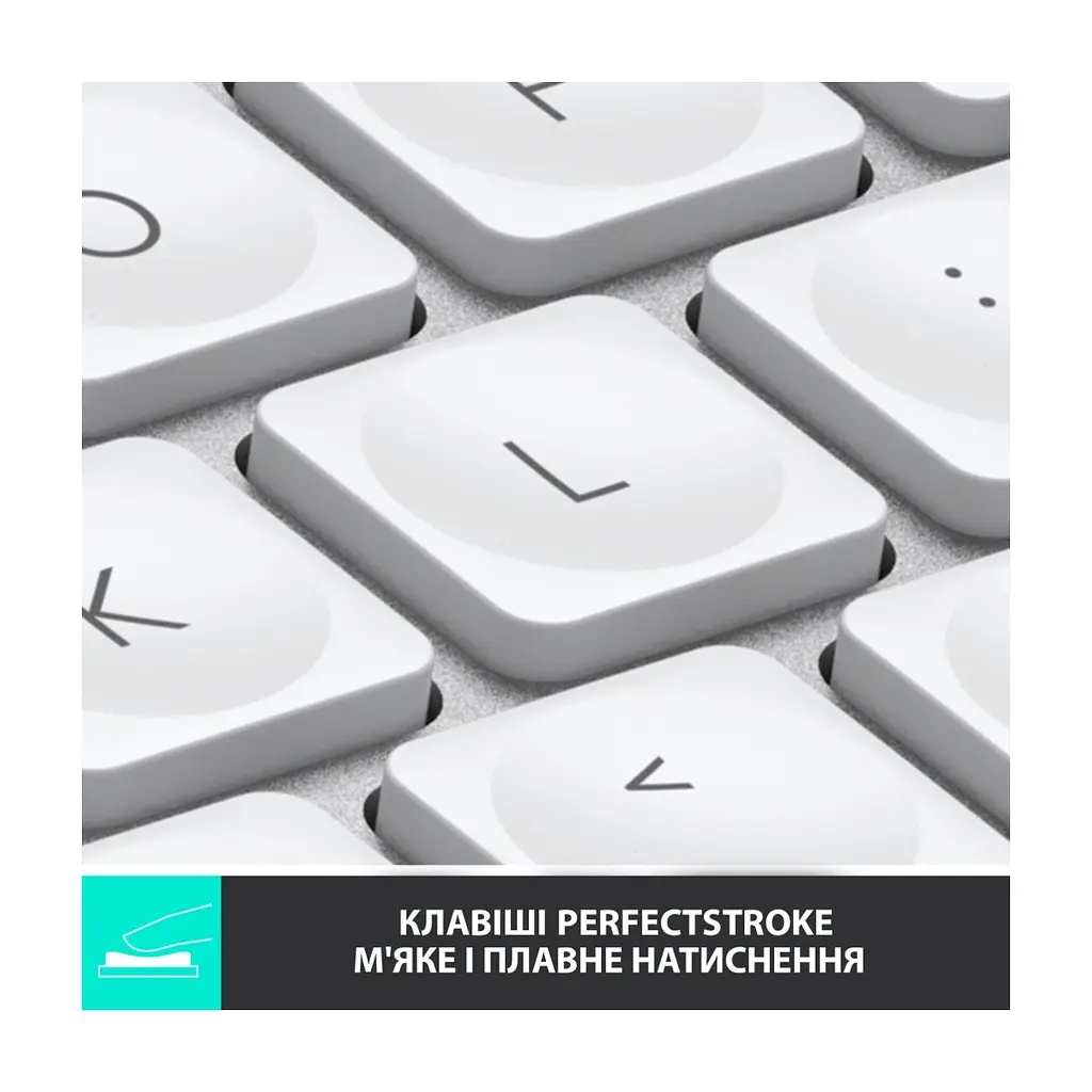 Клавіатура Logitech MX Keys Mini Wireless Illuminated UA Pale Grey (920-010499) - фото 3