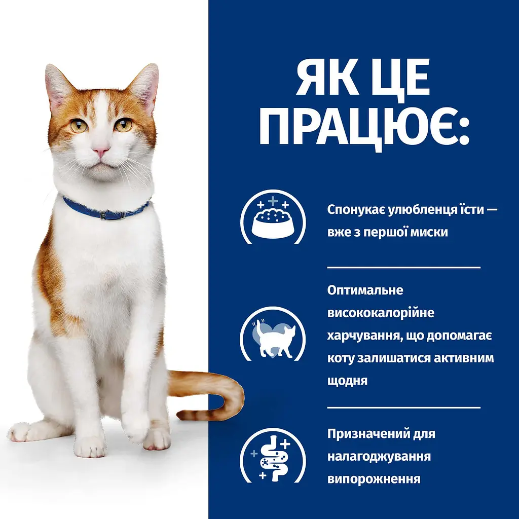 Сухий корм Hill's Prescription Diet ON-Care для котів, для підтримки у період реабілітації, при виснаженні, вт - фото 4