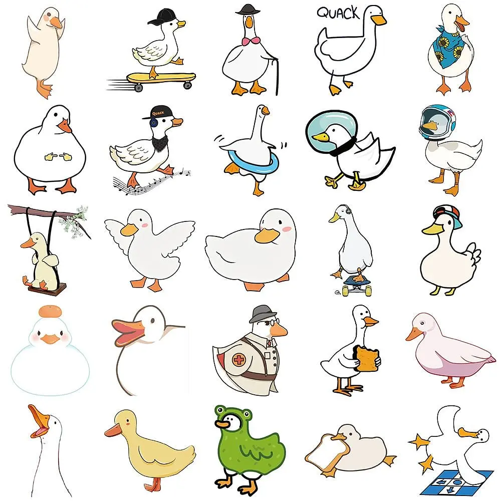 Стікерпак GeekLand Duck 50 штук - фото 3