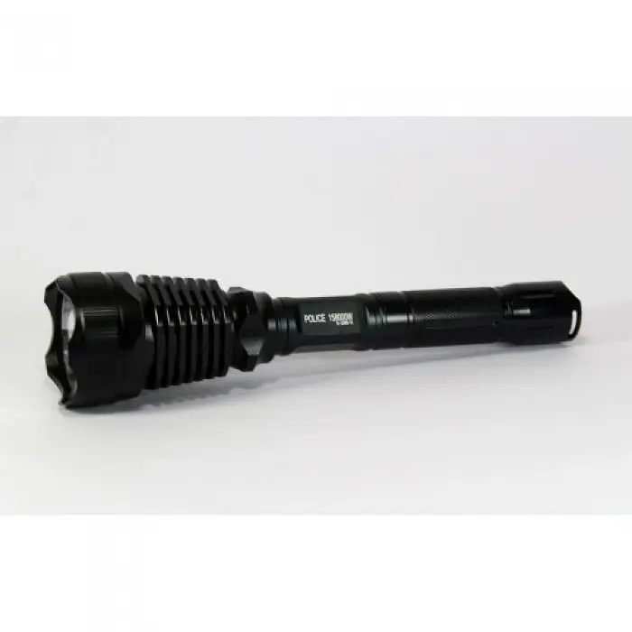 Ручной фонарь аккумуляторный Bailong металлический черный 1180 Lumen POLICE BL-Q2800 T6 150000W - фото 3