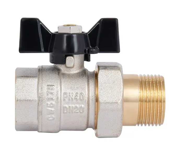Кран кульовий Thermo Alliance "Американка" Base 3/4" ВЗ прямий, PN40, метелик SD221W20 - фото 2