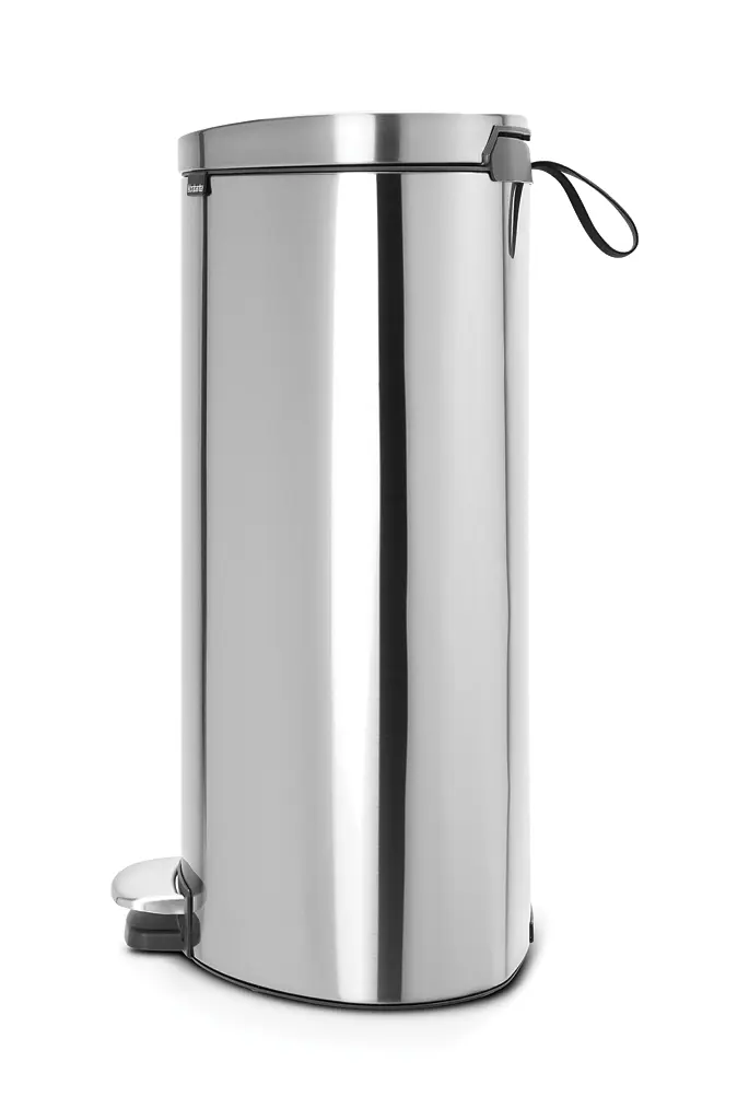 Бак для мусора Brabantia Pedal Bin FlatBack, матовый стальной, 40 л (482021) - фото 2