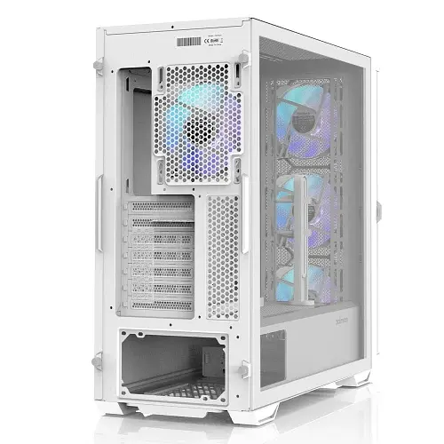 Корпус Zalman Z10 DUO, White, Mid Tower, без БЖ, для ATX / Micro ATX / Mini ITX, 1xType-C / 2xUSB 3.1, макс. CPU - 173 мм / VGA - 395 мм, 4x120 мм ARGB, бічна панель із загартованого скла - фото 2