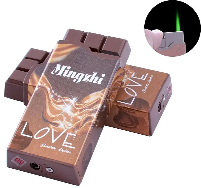 Запальничка подарункова "Шоколад Love" (Турбо полум`я ) XT-99-3