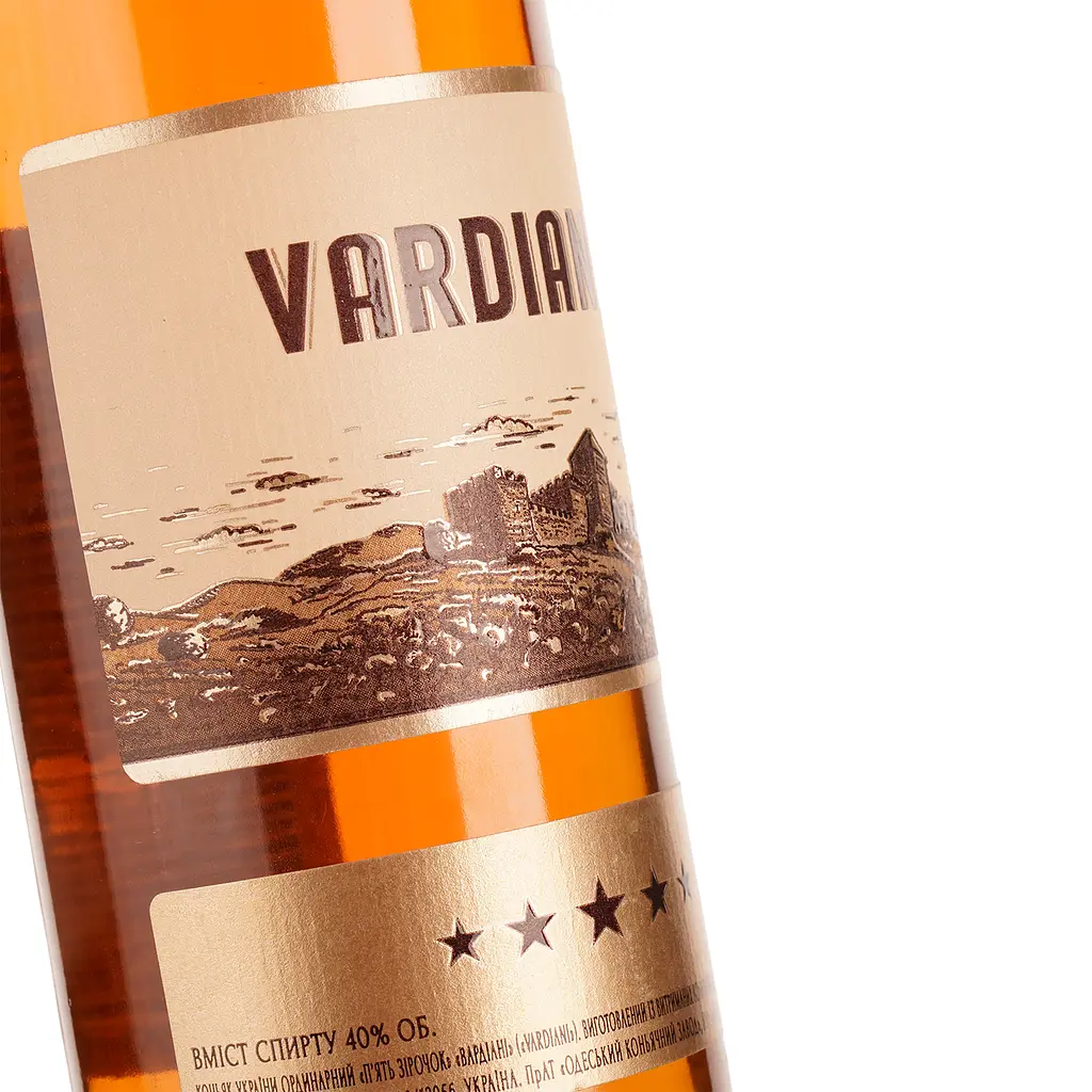 Бренді Vardiani 5 зірок, 40%, 0,5 л - фото 4