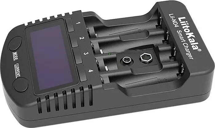 Зарядний пристрій універсальний LiitoKala Lii-ND4 (4 канали Ni-Mh / крона тестер 220 / 12V LED дисплей) - фото 3