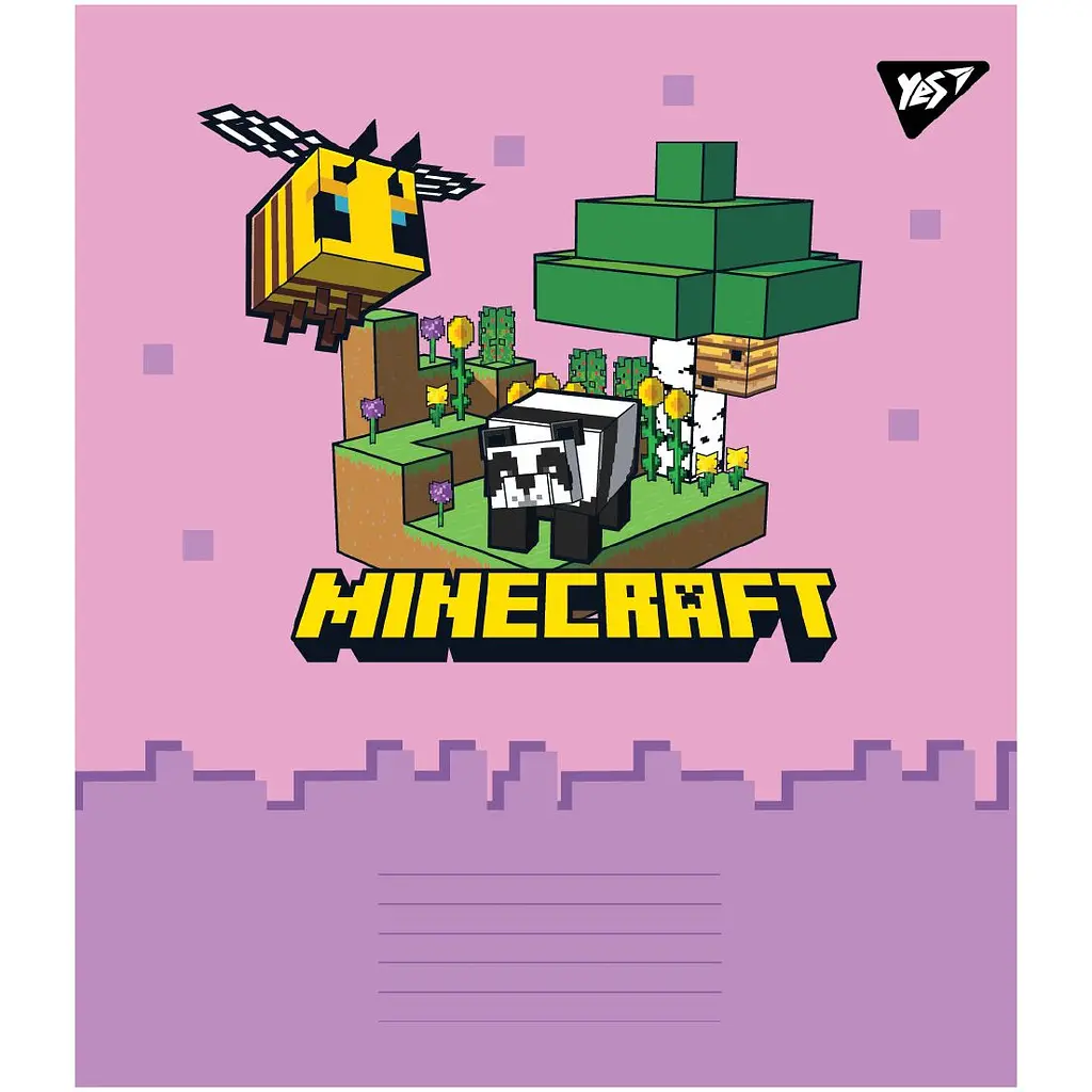 Набір зошитів Yes Minecraft Spring A5 в клітинку 24 аркуші 20 шт. (767595) - фото 5