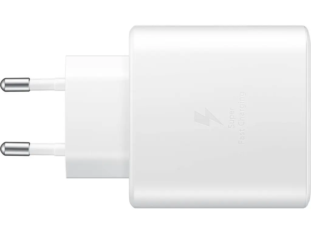 Зарядний пристрій - набір з кабелем для Samsung USB-C PD 45W блок + шнур комплект білий (EP-TA845NWE-HC) - фото 5