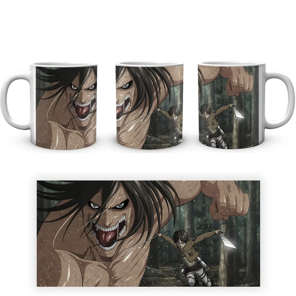 Кухоль GeekLand Attack on Titan Атака Титанів Ерен AOT 002.14 330 мл білий - фото 4