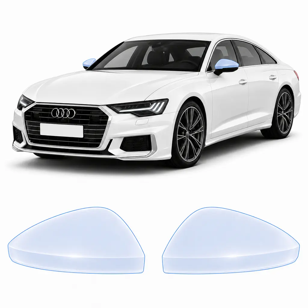 Антигравійна захисна бронеплівка за лекалами для Audi A7 C8 facelift 2023-2025 - дзеркала