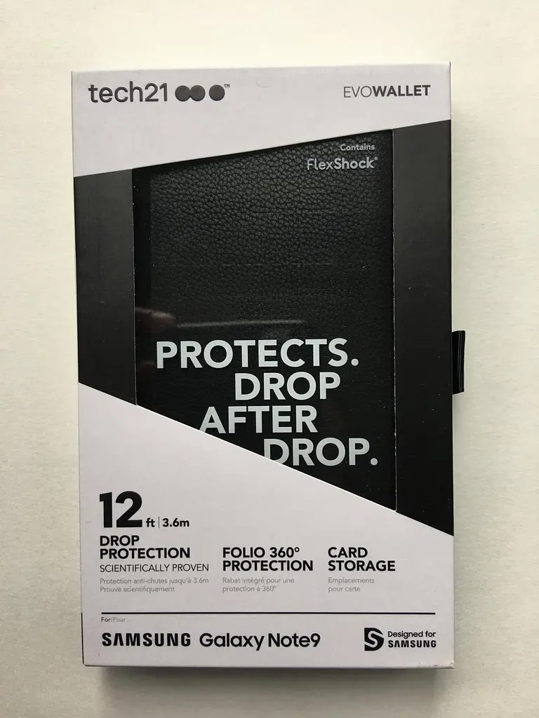 Протиударний чохол-книжка з підставкою та відділенням для карт Tech21 Evo Wallet для Samsung Galaxy Note 9 Black - фото 7
