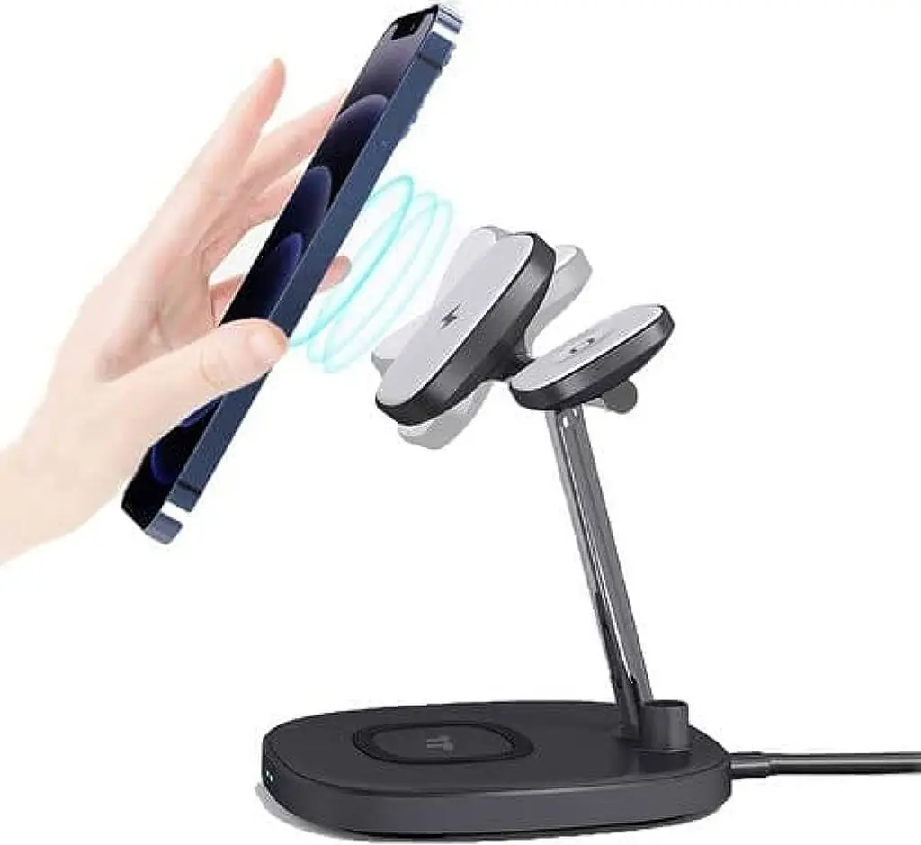 Бездротовий зарядний пристрій Wiwu 4in1 Wireless Charger M8 Black [91677] - фото 5
