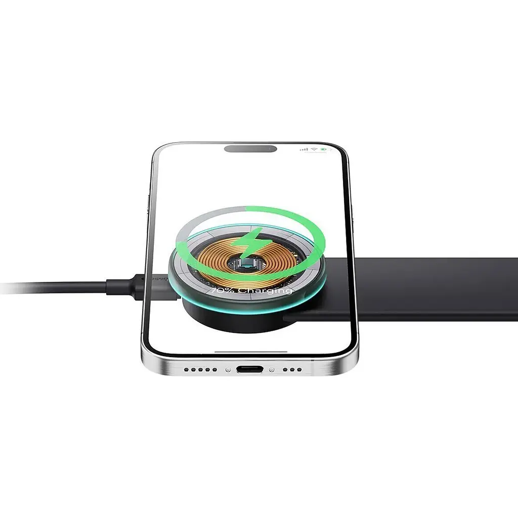 Автотримач із бездротовою зарядкою Baseus C02 Pro Series Black (C40156000111-00) [105018] - фото 5