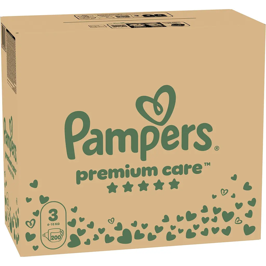Набор подгузников Pampers Premium Care 3 (6-10 кг) набор 200 шт. - фото 4