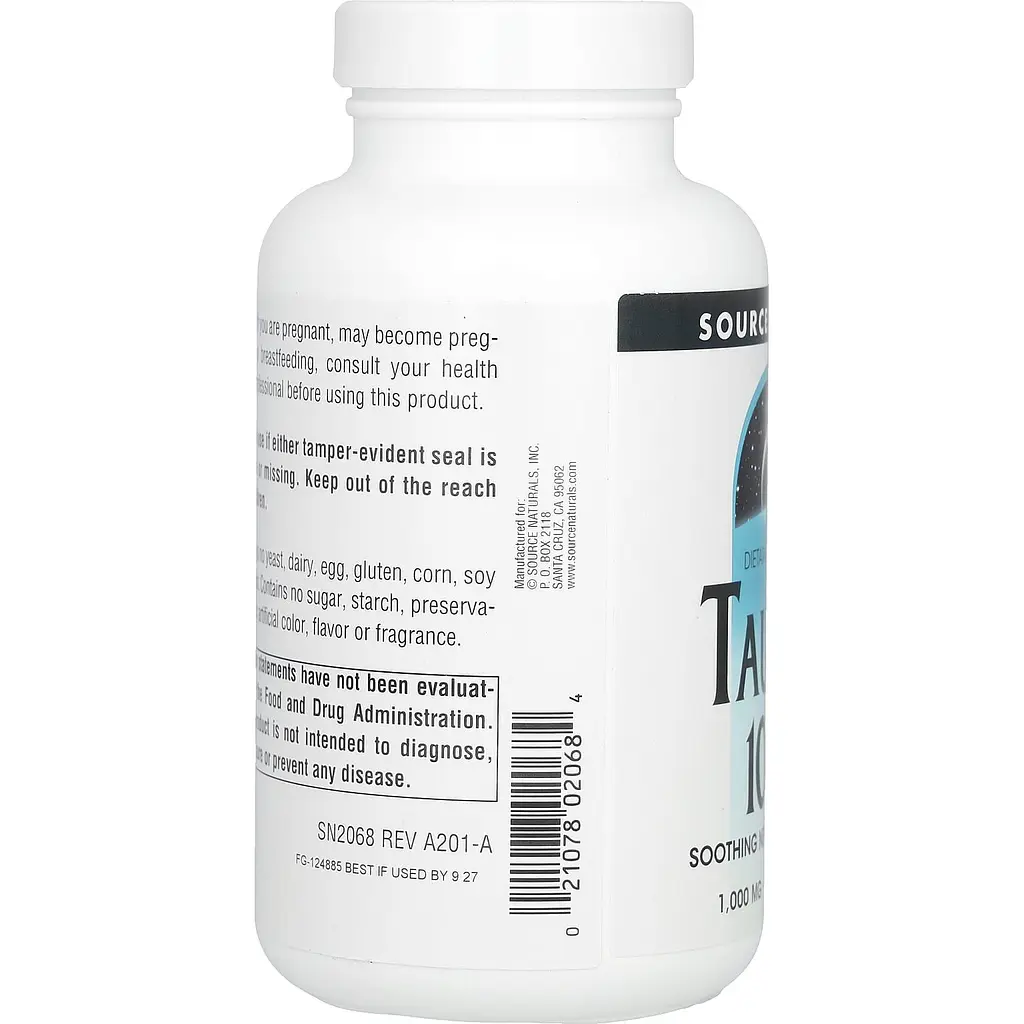 Таурин Source Naturals 1000 мг 120 капсул - фото 6