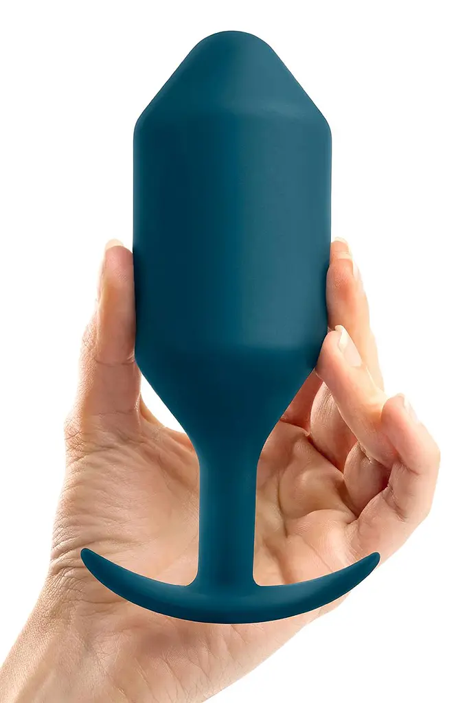 Анальная пробка B-Vibe Snug Plug 6 16 см (синий) - фото 4