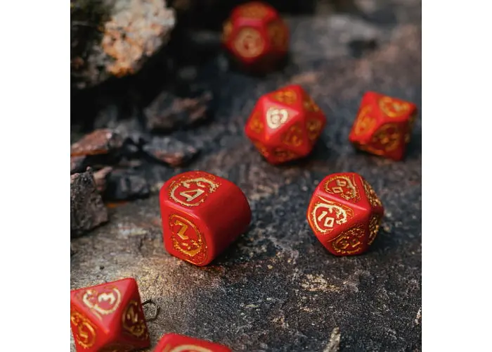 Набір кубиків Dragons Modern Dice Set Ruby , 7 шт. (RDRA08) - фото 4