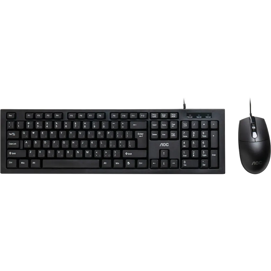 Комплект AOC KM160B USB UA Black (KM160B/97)