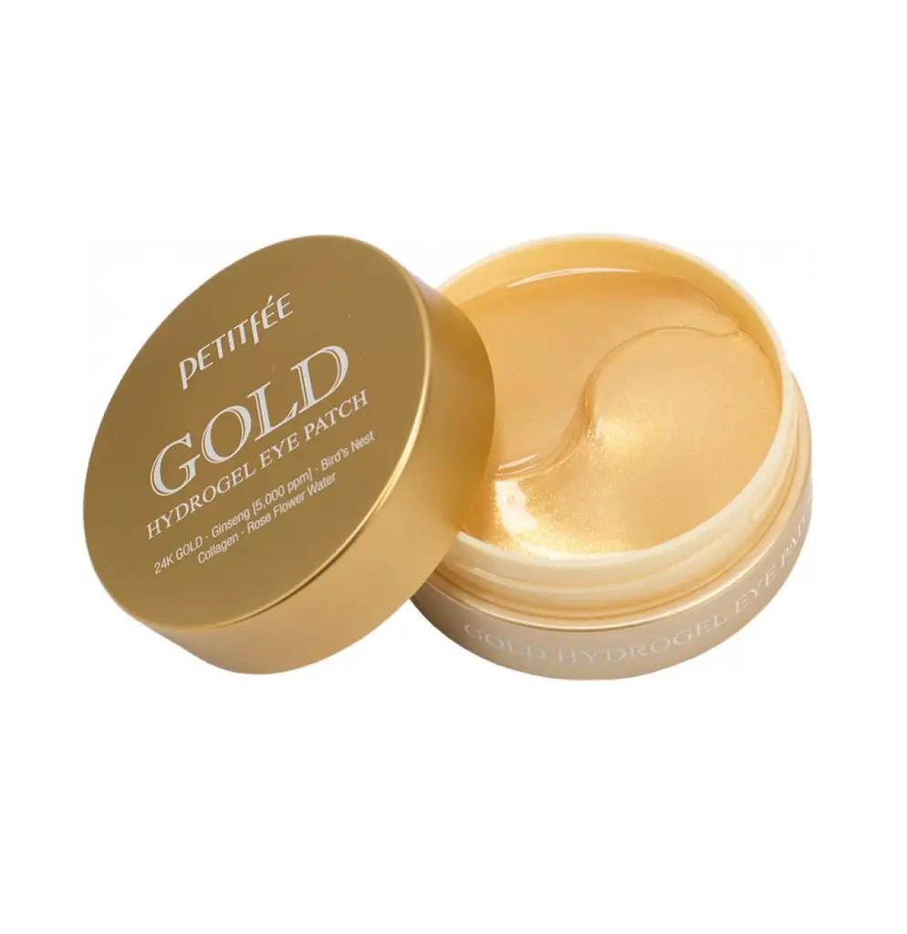 Гідрогелеві патчі для очей Золото Gold Hydrogel Eye Patch Petitfee & Koelf 60 шт - фото 4
