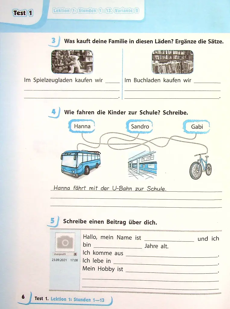 Німецька мова. 4 клас. Тестовий зошит. Deutsch lernen ist super! - фото 5