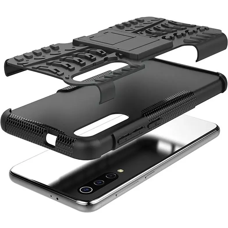 Чехол-накладка Toto Dazzle Kickstand 2 in 1 Case Xiaomi Mi 9 SE Black - фото 4