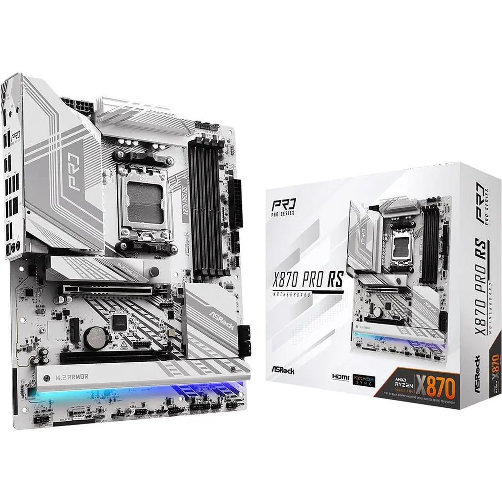 Материнська плата AsRock X870 PRO RS (X870 PRO RS) (Socket AM5, AMD X870, ATX) - фото 6