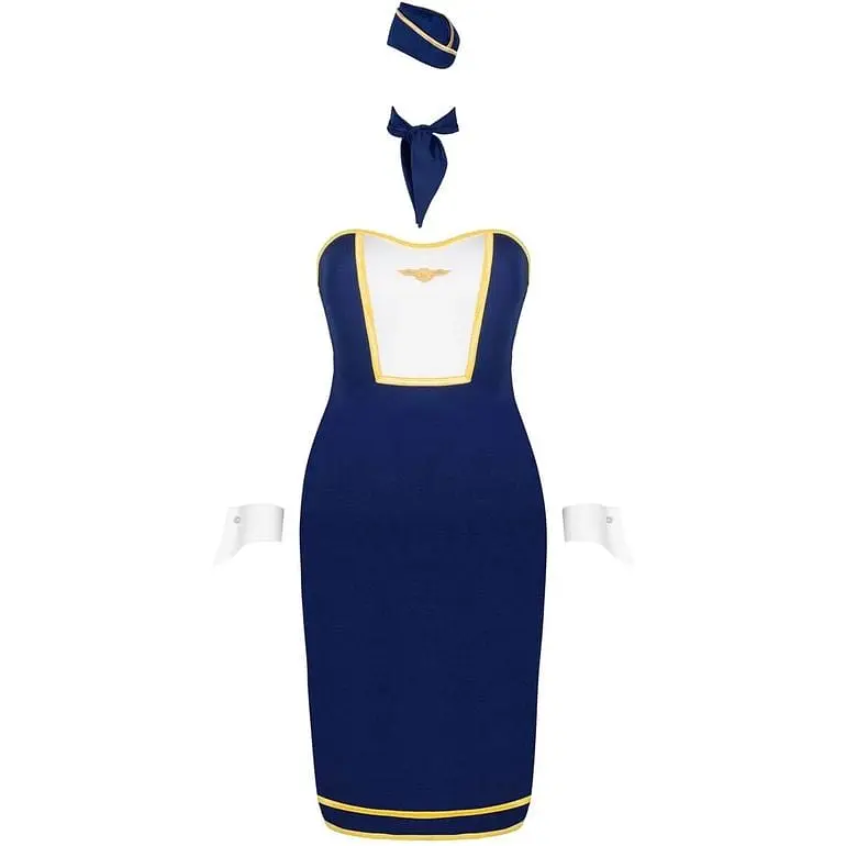 Эротический костюм Obsessive Stewardess uniform XS/S - фото 3