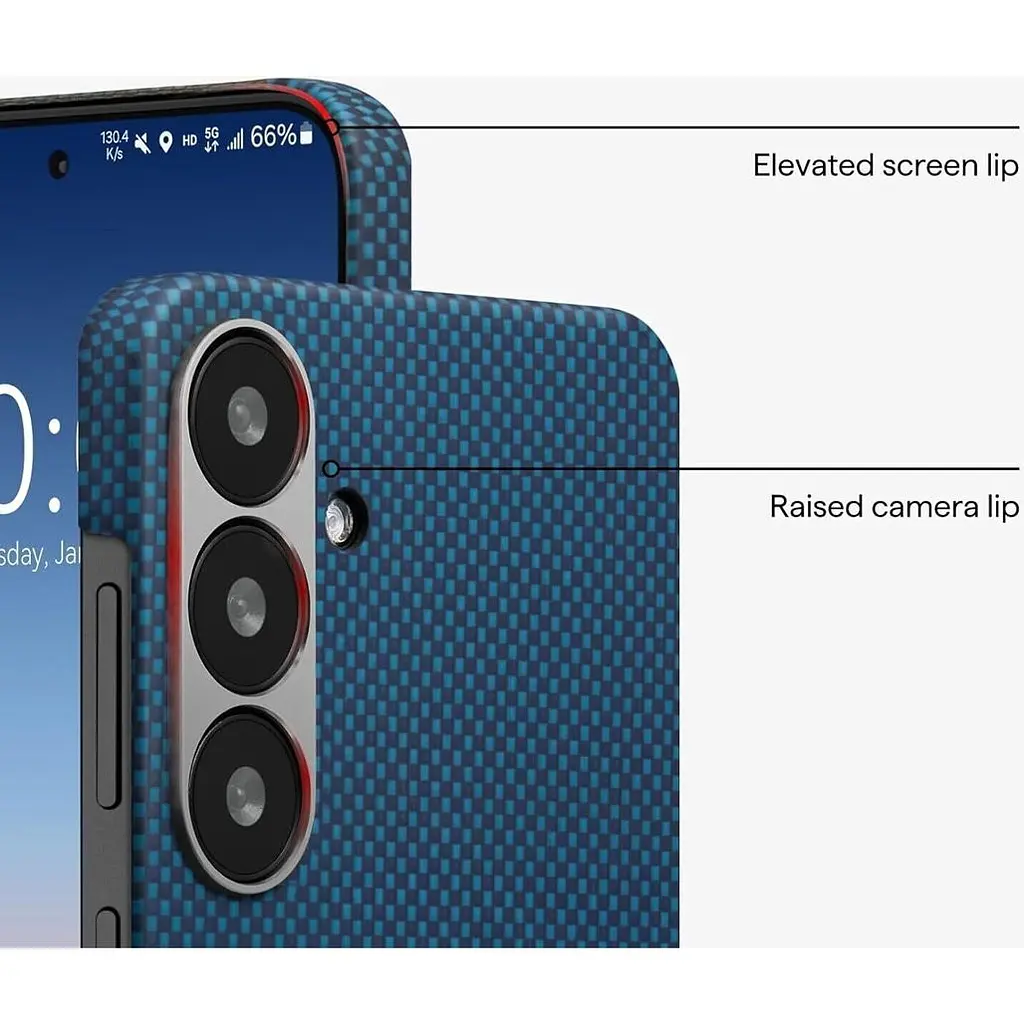 Чехол Pitaka MagEZ Tactile Woven Case для Samsung Galaxy S25 Plus Moonrise [KS2502S] [128408] - фото 5