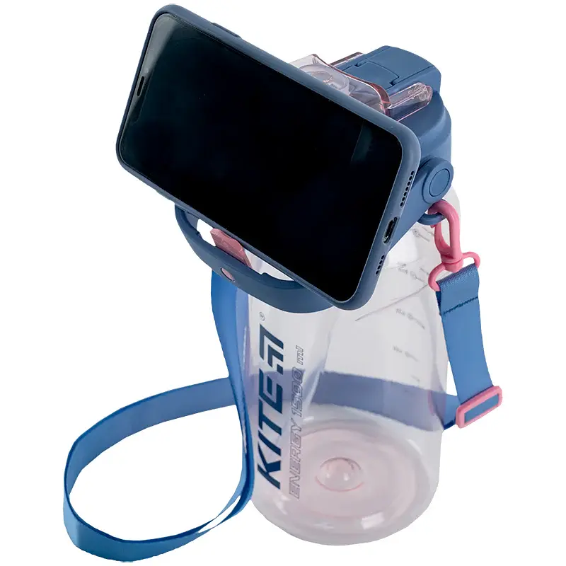 Пляшечка для води Kite 1.5 л рожева з блакитним (K24-1202-2) - фото 7
