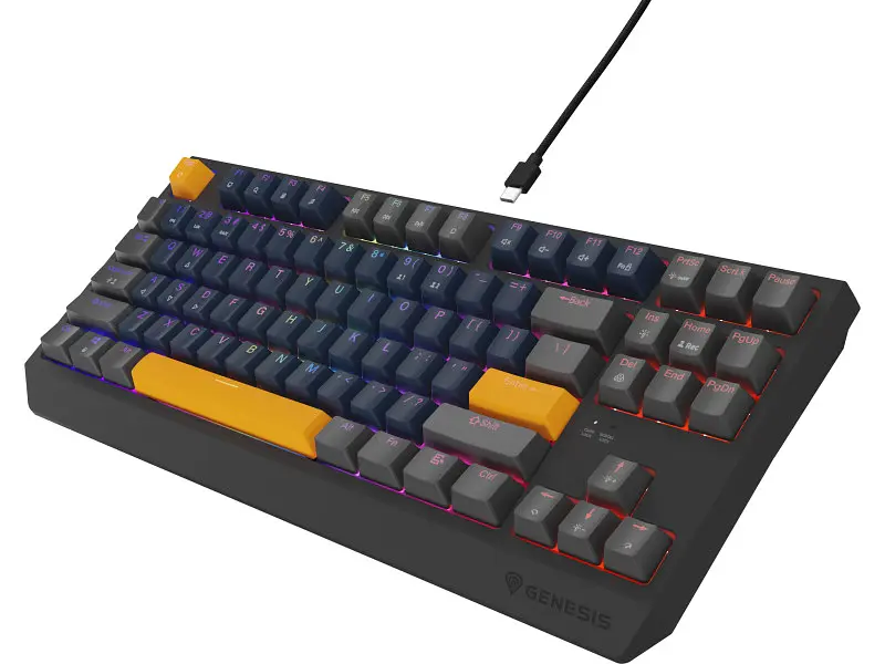 Клавіатура Genesis Thor 230 TKL Naval Blue Positive RGB Outemu Panda (NKG-2163) - фото 9
