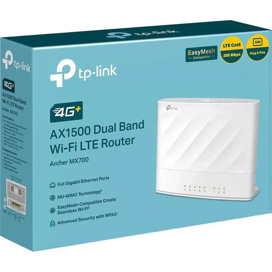 Бездротовий маршрутизатор (роутер) TP-Link Archer MX700 4G [176226] - фото 5