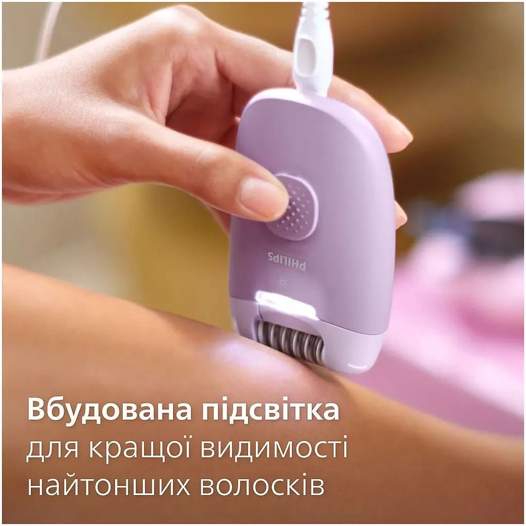 Епілятор Philips Series 4000 фіолетовий (BRE257/00) - фото 6