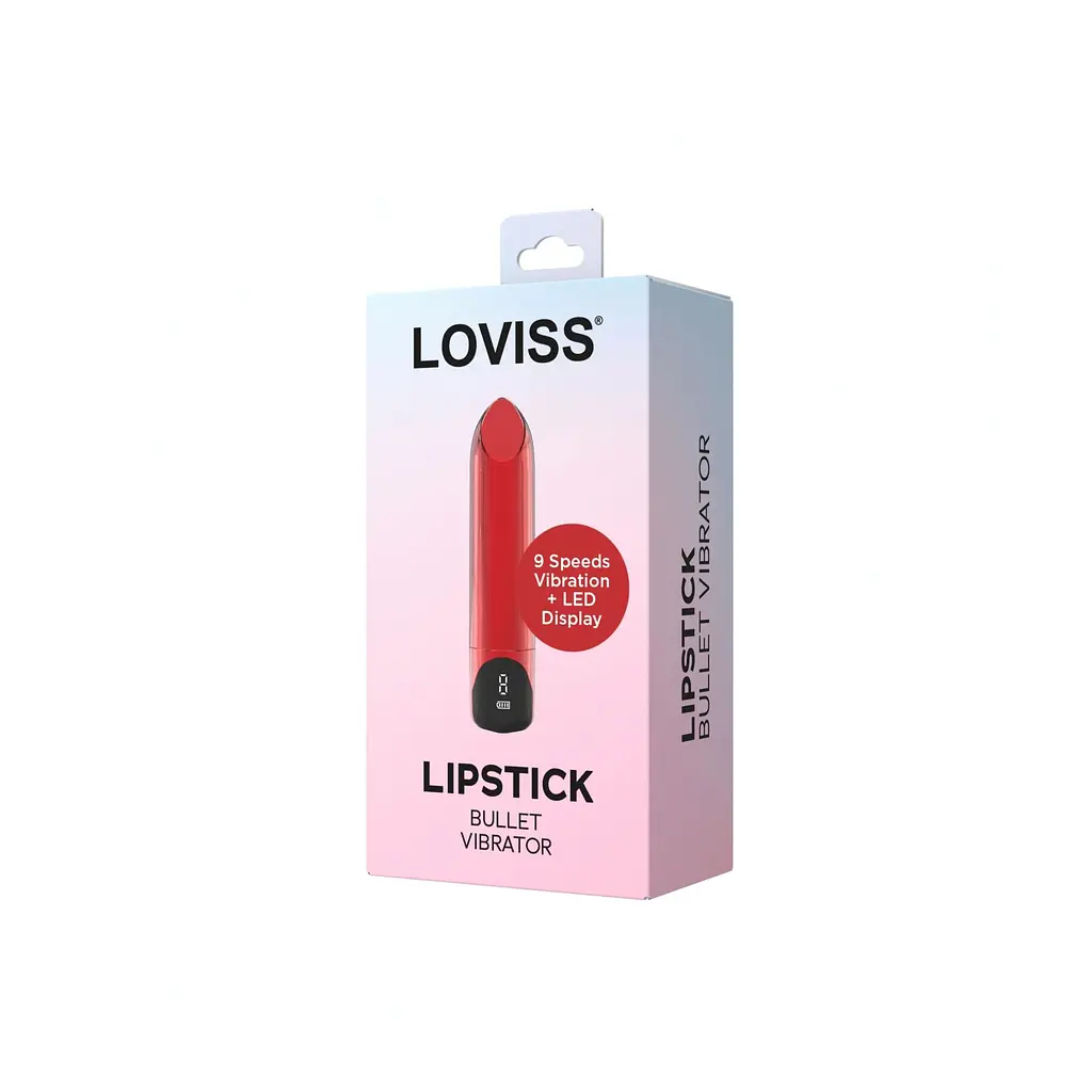 Віброкуля-помада Loviss Lipstick Bullet Vibrator, 9 режимів, перезаряджувана - фото 5
