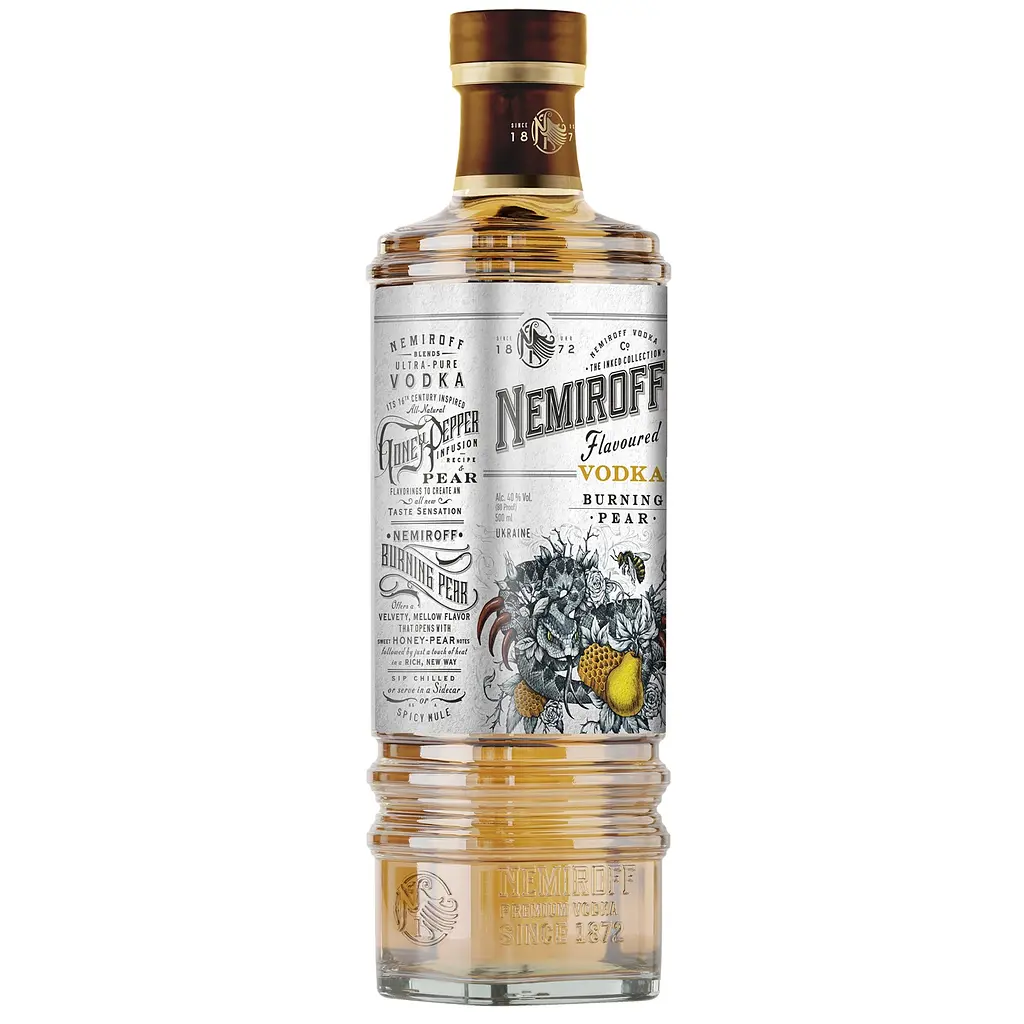 Настойка Nemiroff Burning Pear 40% 0.5 л - фото 3