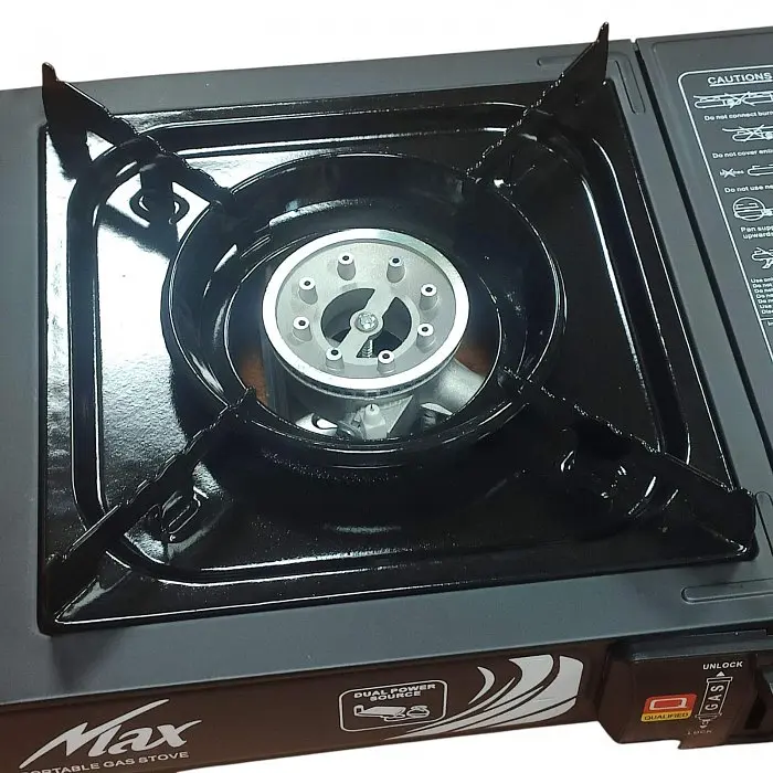 Плита газова туристична Portable Gas Stove Max, одноконфорочна, портативна, з перехідником під балон - фото 6