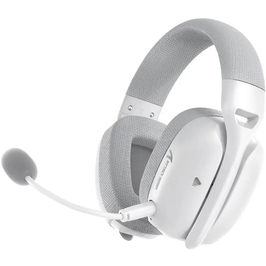 Ігрова гарнітура Attack Shark L80PRO Wireless, 2.4GHz/Bluetooth/3.5mm White - фото 2